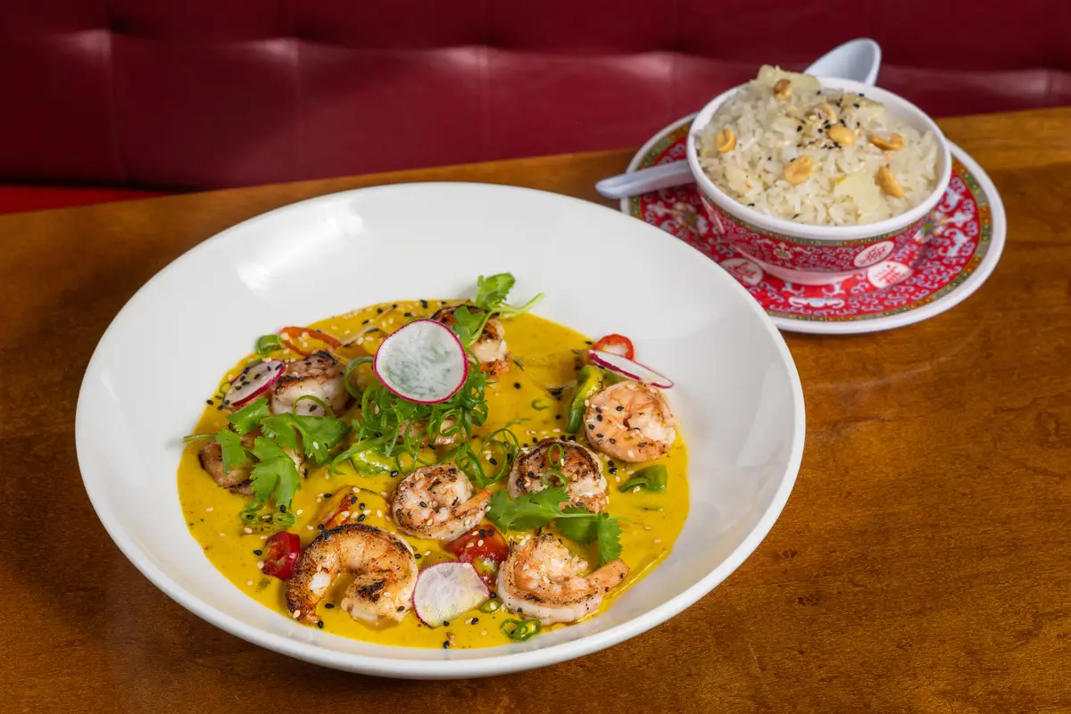 Camarão ao Curry